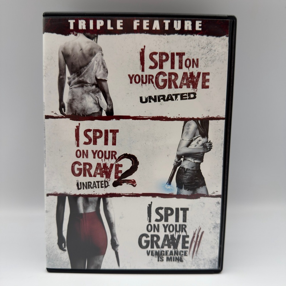 I Spit on Your Grave Triple Feature DVD Unrated 1 2 3 3-Disc Set Horror Movie